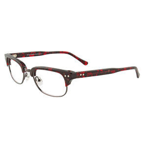 TAKUMI TK922 Eyeglasses 030 Clear Red   Dark Grey 51mm